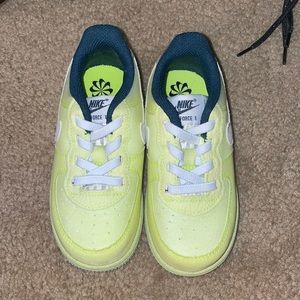 Lime Green Air Force One's Size 8c